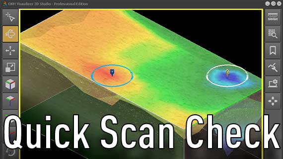 Scan Check 3 Quick Scan Check | 3D Ground Scan: 2 Signals in a Small Scan Field ...
