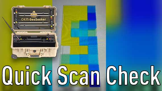 Quick Scan Check: Vertical Blue Signals in OKM GeoSeeker Scan Image ...