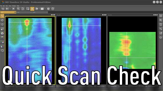 Quick Scan Check: 3 Scans reveal Potential Target Object