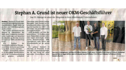 Informes de prensa regionales sobre el cambio de director general de OKM