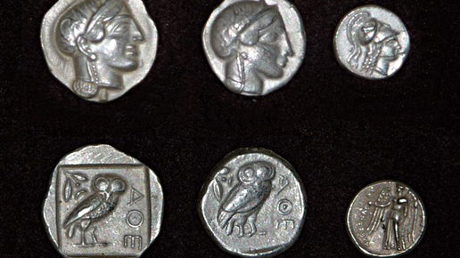 Pièces de monnaies antiques trouvé avec eXp 4000 en Grèce