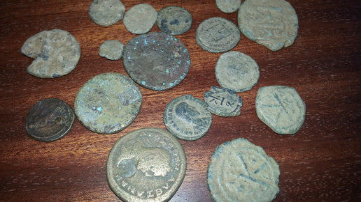 Black Hawk metal detector finds a hoard of ancient coins