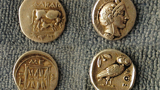 Goldsucher detektiert historische Goldmünzen mit Earth Imager eXp 4000