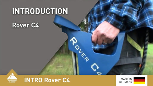 Detector de metales y escáner en 3D de suelo Rover C4