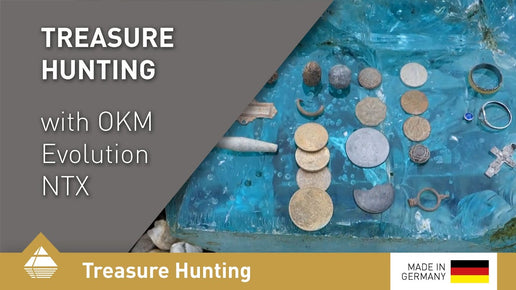 Treasure hunting with Evolution NTX on a dry bank