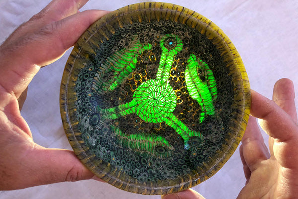Phoenician glass mosaic bowl found with Rover UC in Middle East